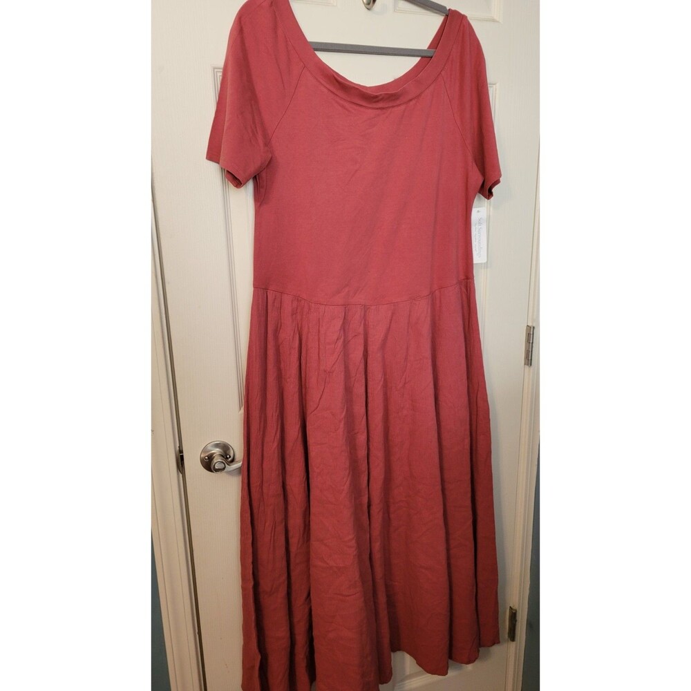 Soft Surroundings Cressida Dress NWT Canyon Clay Terracotta Midi Maxi XL 18